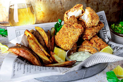 Air Fryer Cod Fish and Chips