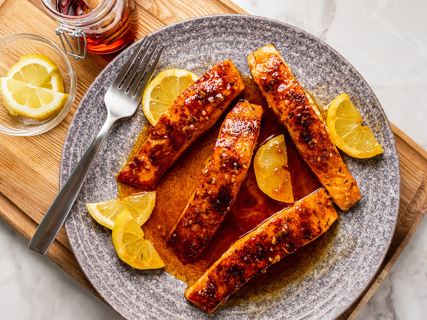 Cajun Honey Butter Salmon - Sizzlefish