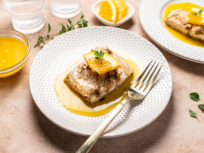 Grilled Walleye with Citrus Butter Sauce