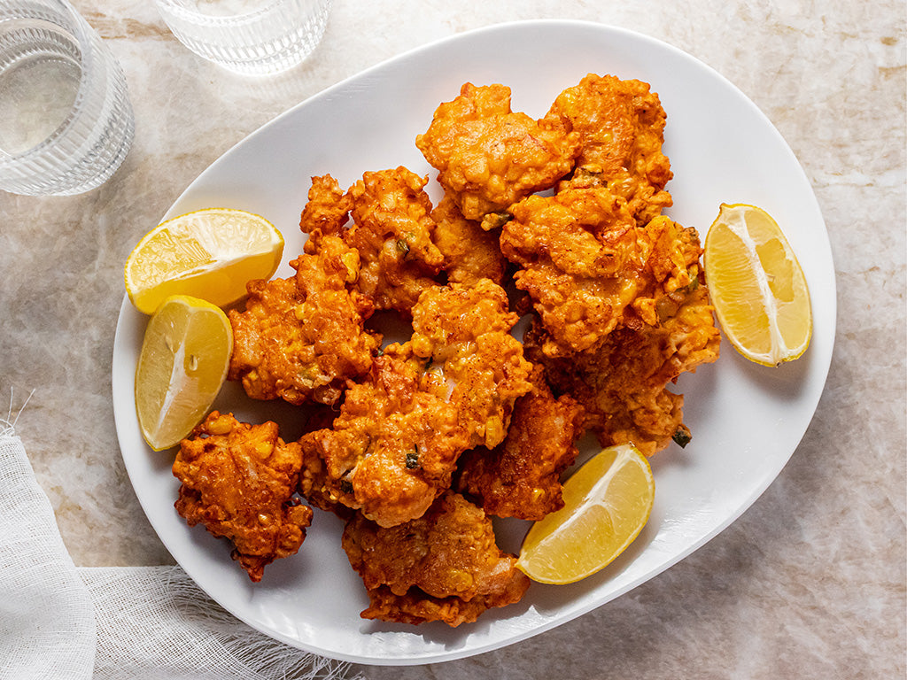 Scallop Fritters Sizzlefish