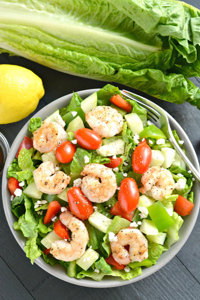Loaded Greek Shrimp Salad