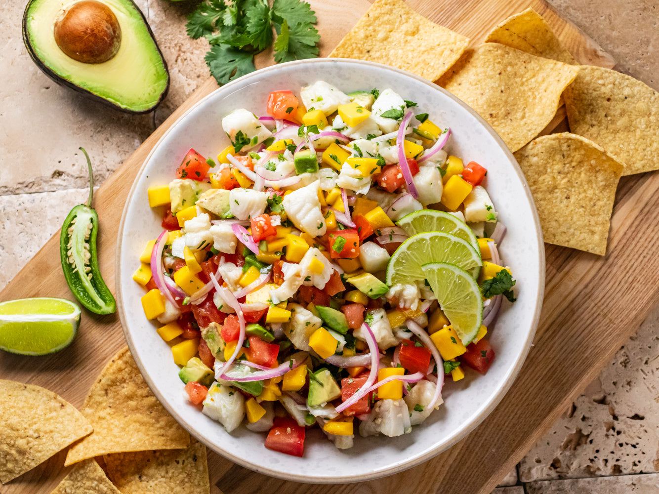 Halibut Ceviche Sizzlefish