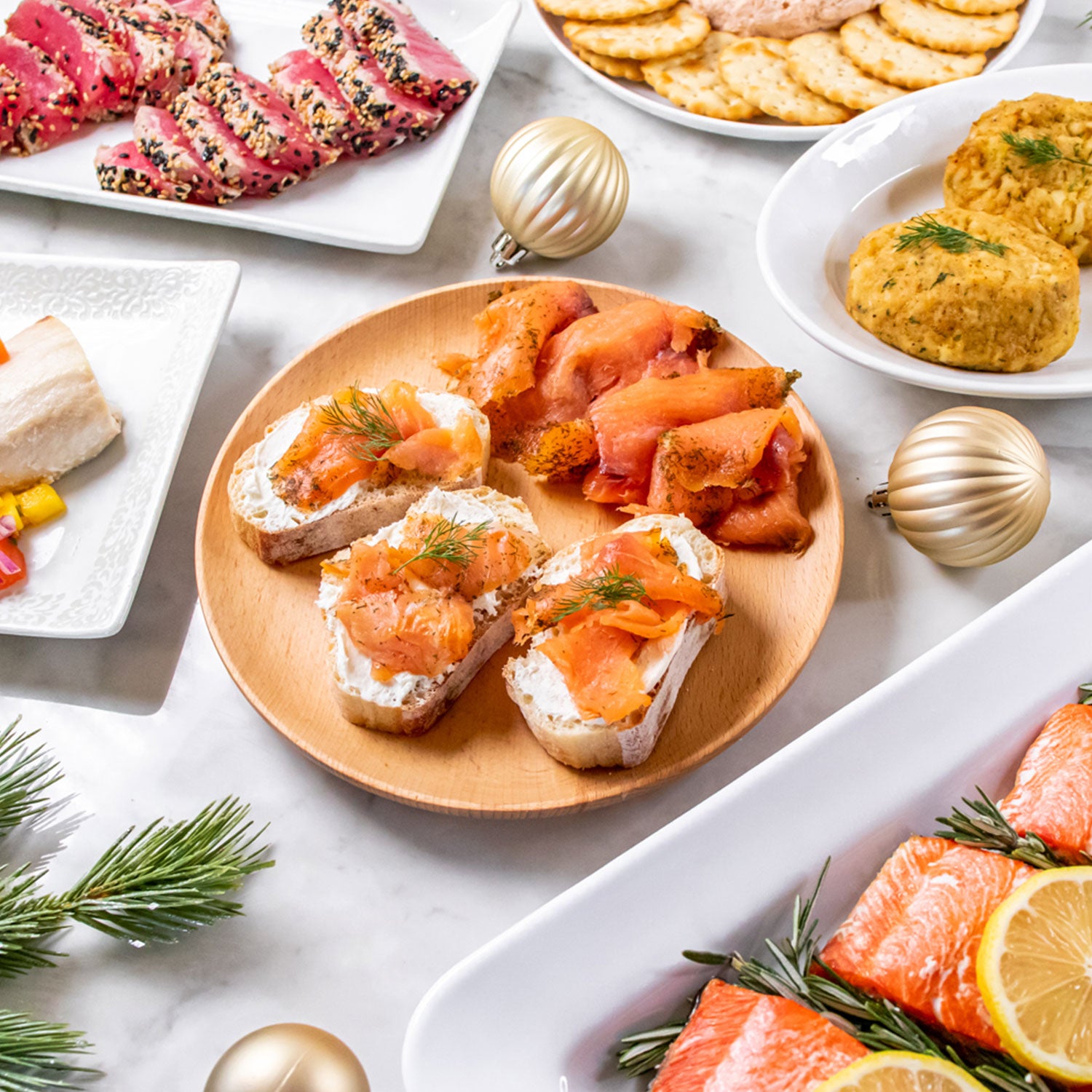 Seafood Lovers Gift Pack Sockeye Salmon Crab Cakes Sea Scallops