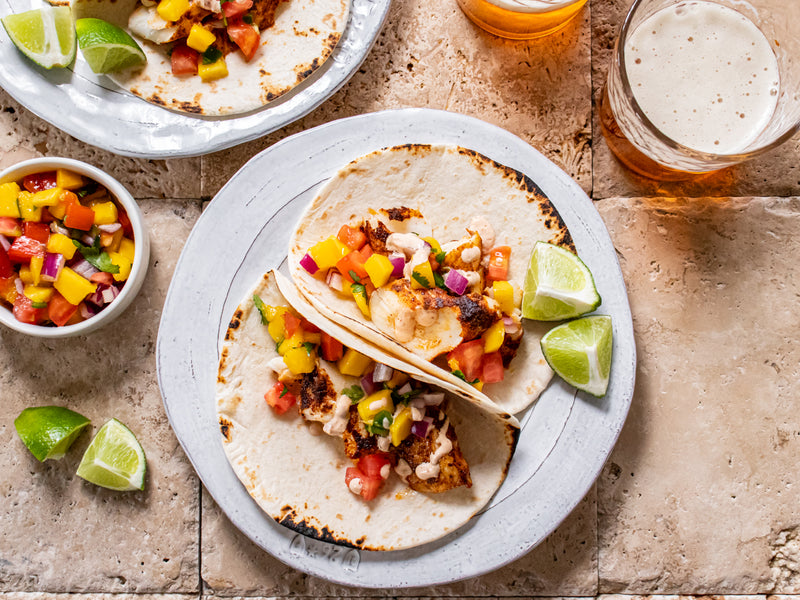 Blackened Haddock Fish Tacos