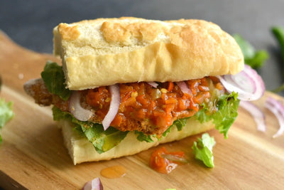 Crispy Baked Catfish Po’boy