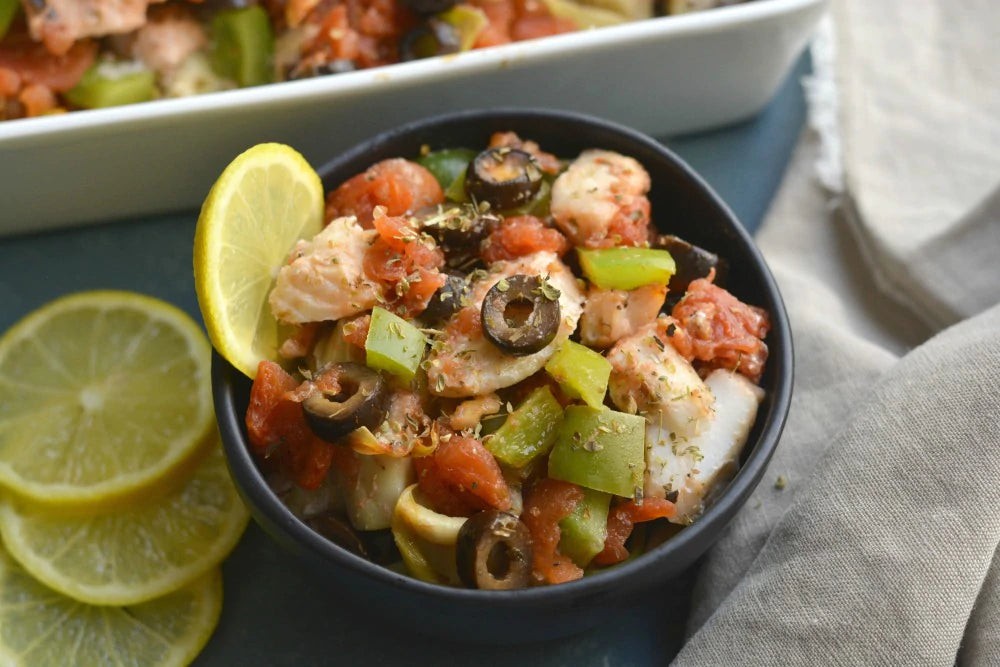 Mediterranean Haddock Casserole Sizzlefish