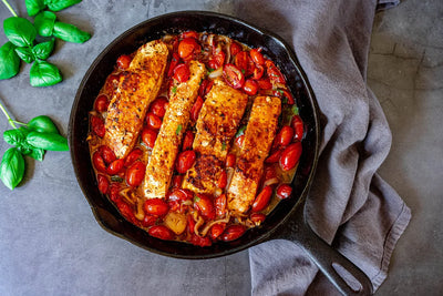Tuscan Tomato Garlic Salmon