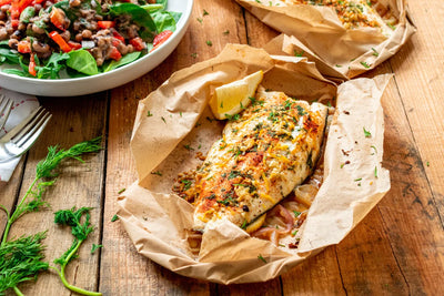 Parchment Baked Rainbow Trout