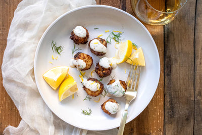 Air Fried Lemon Dill Scallops