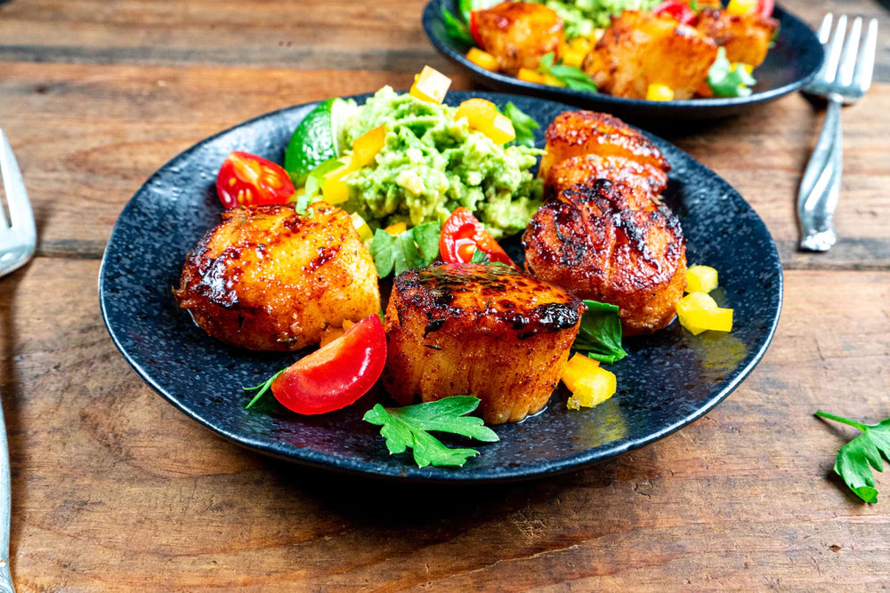 Blackened Broiled Scallops Sizzlefish