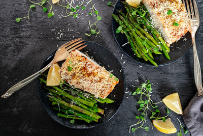 Parmesan Crusted Halibut