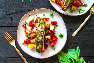 Pesto Baked Salmon