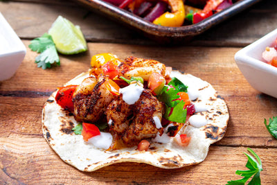 Sheet Pan Shrimp Fajitas