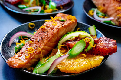 Broiled Salmon with Citrus Salad Recipe