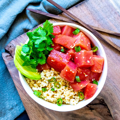 Ahi Tuna Poke Bowls