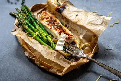 Parchment Baked Halibut