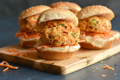 Crispy King Salmon Sliders