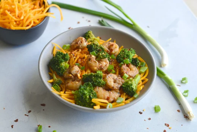 Shrimp Scampi with Carrot Noodles