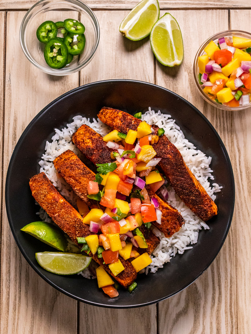 Salmon with Mango Salsa