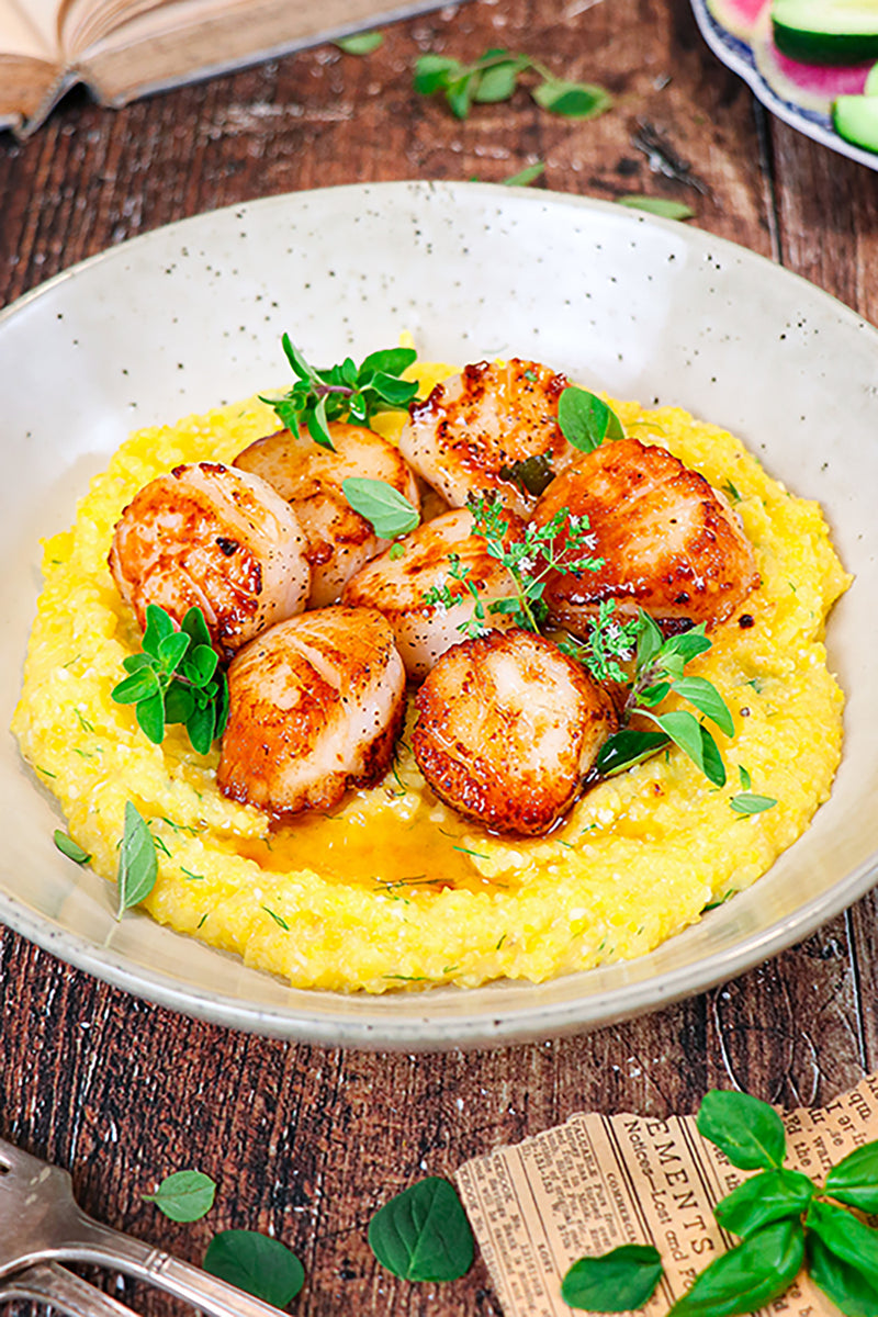 Seared Scallops in Garlic Butter