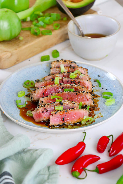 Seared Ahi Tuna with Sesame Seed Crust