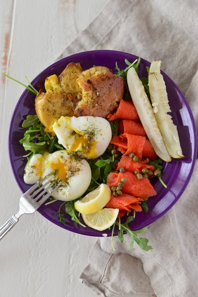 Poached Egg & Smoked Salmon Salad