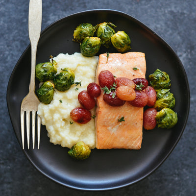 Coho Salmon With Roasted Grapes