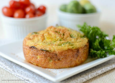 Cajun Salmon & Brussels Sprouts Frittata