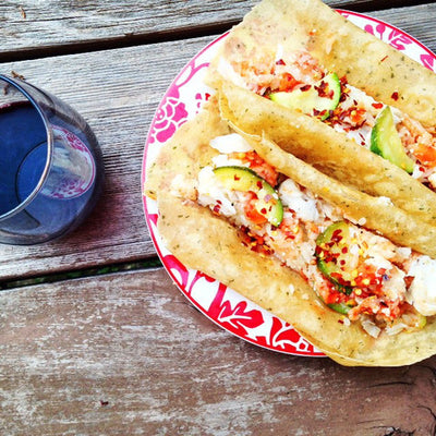 Back to School Italian Style Fish Tacos