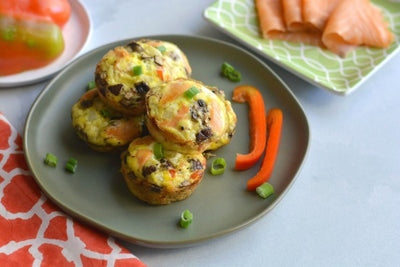 Smoked Salmon Loaded Egg Muffins