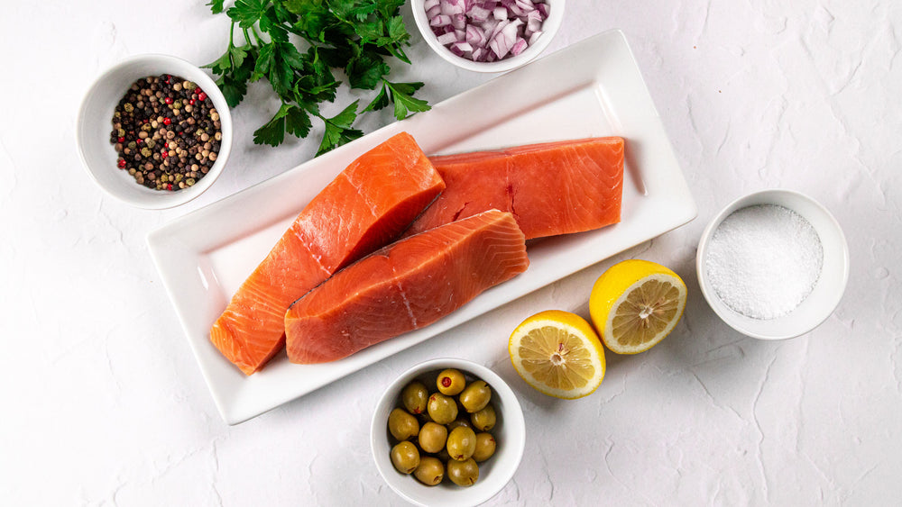 Salmon On Plate