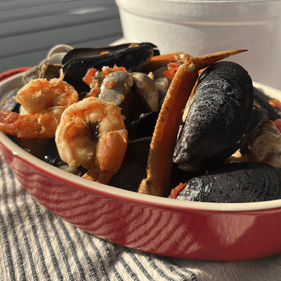 Cioppino in bowl