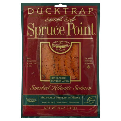 Spruce Point Cracked Pepper & Garlic Smoked Salmon